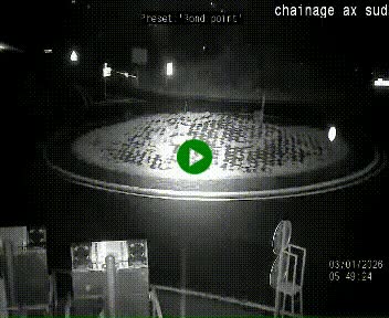 <h2>Webcam au nord d'Ax-les-Thermes au niveau de l'aire de chaînage de la N20. Vue orientée vers les Pyrénées, en direction de Pas de la Case</h2>