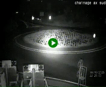 <h2>Webcam au nord d'Ax-les-Thermes au niveau de l'aire de chaînage de la N20. Vue orientée vers les Pyrénées, en direction de Pas de la Case</h2>