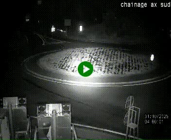 <h2>Webcam au nord d'Ax-les-Thermes au niveau de l'aire de chaînage de la N20. Vue orientée vers les Pyrénées, en direction de Pas de la Case</h2>