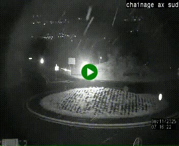 <h2>Webcam au nord d'Ax-les-Thermes au niveau de l'aire de chaînage de la N20. Vue orientée vers les Pyrénées, en direction de Pas de la Case</h2>