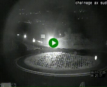 <h2>Webcam au nord d'Ax-les-Thermes au niveau de l'aire de chaînage de la N20. Vue orientée vers les Pyrénées, en direction de Pas de la Case</h2>