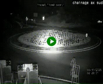 <h2>Webcam au nord d'Ax-les-Thermes au niveau de l'aire de chaînage de la N20. Vue orientée vers les Pyrénées, en direction de Pas de la Case</h2>