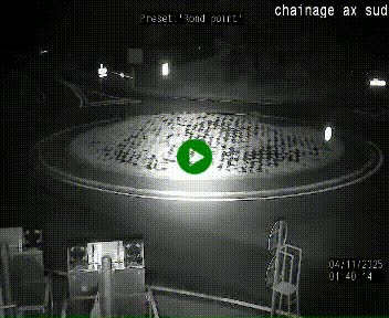 <h2>Webcam au nord d'Ax-les-Thermes au niveau de l'aire de chaînage de la N20. Vue orientée vers les Pyrénées, en direction de Pas de la Case</h2>