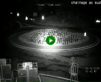 <h2>Webcam au nord d'Ax-les-Thermes au niveau de l'aire de chaînage de la N20. Vue orientée vers les Pyrénées, en direction de Pas de la Case</h2>