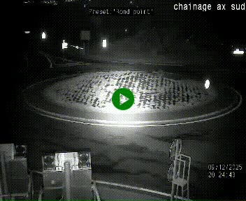 <h2>Webcam au nord d'Ax-les-Thermes au niveau de l'aire de chaînage de la N20. Vue orientée vers les Pyrénées, en direction de Pas de la Case</h2>