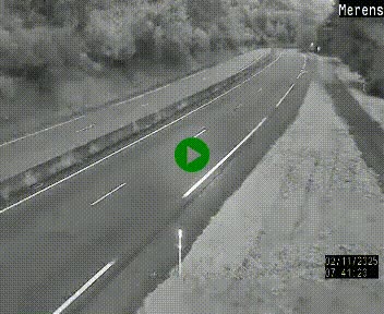 <h2>Webcam dans les Pyrénées à hauteur de Mérens-les-Vals sur N320, en direction de Pas de la Casa (Andorre)</h2>