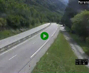 <h2>Webcam Ax-les-Thermes sur N20, en direction d'Andorre</h2>