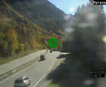 <h2>Webcam Ax-les-Thermes sur N20, en direction d'Andorre</h2>