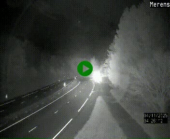 Webcam dans les Pyrénées à hauteur de Mérens-les-Vals sur N320, en direction de Pas de la Casa (Andorre)