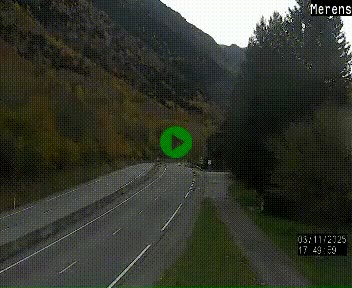 <h2>Webcam Ax-les-Thermes sur N20, en direction d'Andorre</h2>