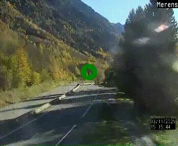 <h2>Webcam dans les Pyrénées à hauteur de Mérens-les-Vals sur N320, en direction de Pas de la Casa (Andorre)</h2>