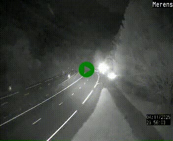 <h2>Webcam dans les Pyrénées à hauteur de Mérens-les-Vals sur N320, en direction de Pas de la Casa (Andorre)</h2>