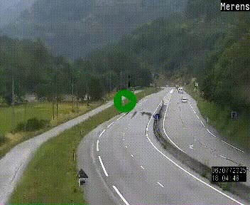 Webcam Ax-les-Thermes sur N20, en direction d'Andorre