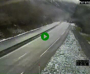 <h2>Webcam dans les Pyrénées à hauteur de Mérens-les-Vals sur N320, en direction de Pas de la Casa (Andorre)</h2>