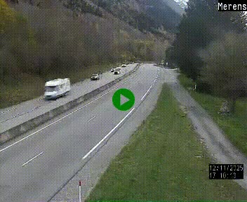 <h2>Webcam dans les Pyrénées à hauteur de Mérens-les-Vals sur N320, en direction de Pas de la Casa (Andorre)</h2>