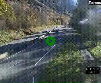 <h2>Webcam dans les Pyrénées à hauteur de Mérens-les-Vals sur N320, en direction de Pas de la Casa (Andorre)</h2>
