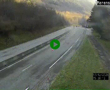 <h2>Webcam Ax-les-Thermes sur N20, en direction d'Andorre</h2>