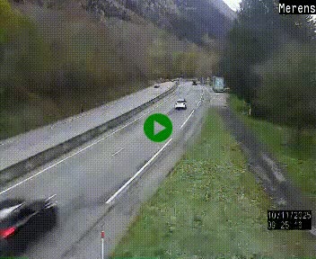<h2>Webcam dans les Pyrénées à hauteur de Mérens-les-Vals sur N320, en direction de Pas de la Casa (Andorre)</h2>