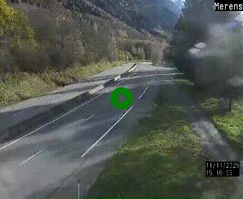 <h2>Webcam dans les Pyrénées à hauteur de Mérens-les-Vals sur N320, en direction de Pas de la Casa (Andorre)</h2>