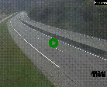 Webcam Ax-les-Thermes sur N20, en direction d'Andorre