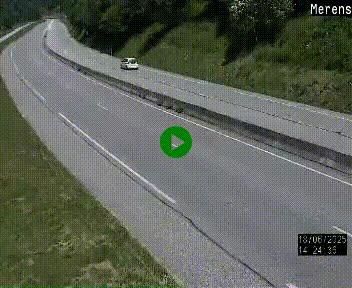 Webcam Ax-les-Thermes sur N20, en direction d'Andorre
