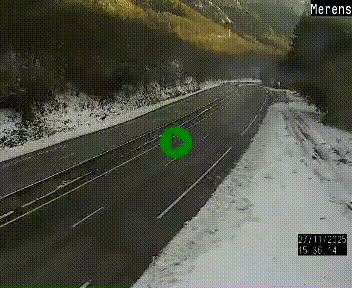 Webcam dans les Pyrénées à hauteur de Mérens-les-Vals sur N320, en direction de Pas de la Casa (Andorre)