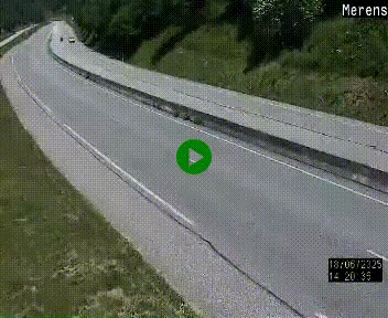 Webcam Ax-les-Thermes sur N20, en direction d'Andorre