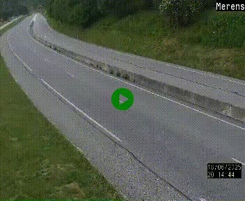 Webcam Ax-les-Thermes sur N20, en direction d'Andorre