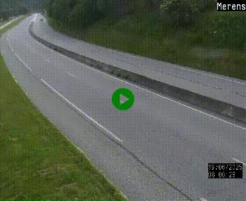 Webcam Ax-les-Thermes sur N20, en direction d'Andorre