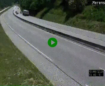 Webcam Ax-les-Thermes sur N20, en direction d'Andorre