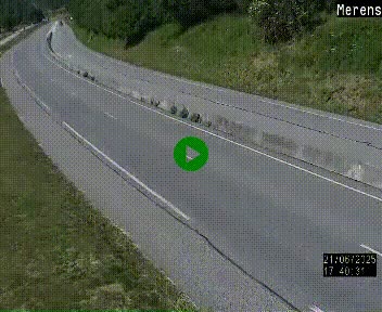 Webcam Ax-les-Thermes sur N20, en direction d'Andorre