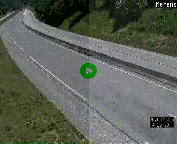 Webcam Ax-les-Thermes sur N20, en direction d'Andorre
