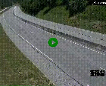 Webcam Ax-les-Thermes sur N20, en direction d'Andorre