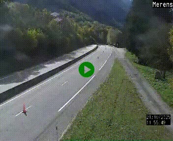 Webcam dans les Pyrénées à hauteur de Mérens-les-Vals sur N320, en direction de Pas de la Casa (Andorre)