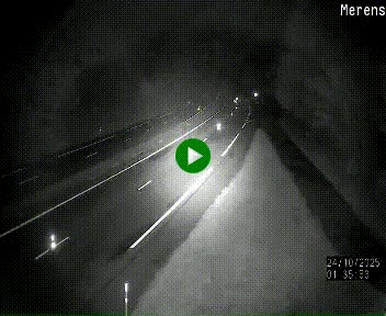 Webcam dans les Pyrénées à hauteur de Mérens-les-Vals sur N320, en direction de Pas de la Casa (Andorre)