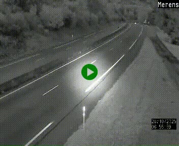 Webcam dans les Pyrénées à hauteur de Mérens-les-Vals sur N320, en direction de Pas de la Casa (Andorre)