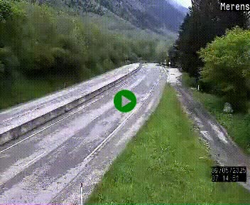 Webcam Ax-les-Thermes sur N20, en direction d'Andorre