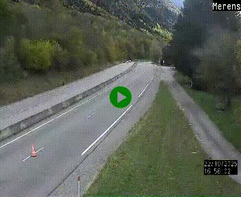 <h2>Webcam dans les Pyrénées à hauteur de Mérens-les-Vals sur N320, en direction de Pas de la Casa (Andorre)</h2>