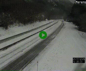 <h2>Webcam dans les Pyrénées à hauteur de Mérens-les-Vals sur N320, en direction de Pas de la Casa (Andorre)</h2>