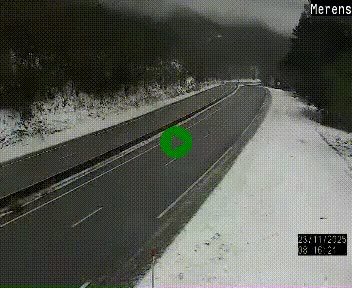 Webcam dans les Pyrénées à hauteur de Mérens-les-Vals sur N320, en direction de Pas de la Casa (Andorre)