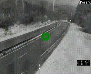 <h2>Webcam dans les Pyrénées à hauteur de Mérens-les-Vals sur N320, en direction de Pas de la Casa (Andorre)</h2>