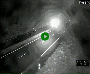 <h2>Webcam dans les Pyrénées à hauteur de Mérens-les-Vals sur N320, en direction de Pas de la Casa (Andorre)</h2>
