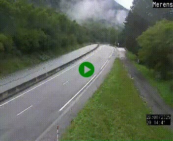 <h2>Webcam Ax-les-Thermes sur N20, en direction d'Andorre</h2>