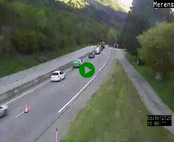 <h2>Webcam Ax-les-Thermes sur N20, en direction d'Andorre</h2>
