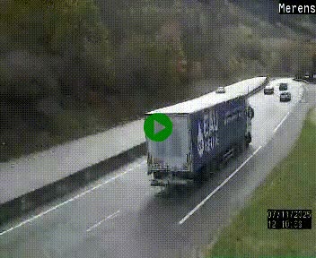 Webcam Ax-les-Thermes sur N20, en direction d'Andorre