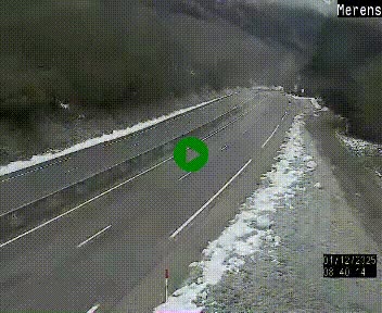 <h2>Webcam dans les Pyrénées à hauteur de Mérens-les-Vals sur N320, en direction de Pas de la Casa (Andorre)</h2>