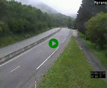 <h2>Webcam Ax-les-Thermes sur N20, en direction d'Andorre</h2>