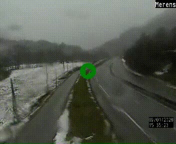 <h2>Webcam Ax-les-Thermes sur N20, en direction d'Andorre</h2>