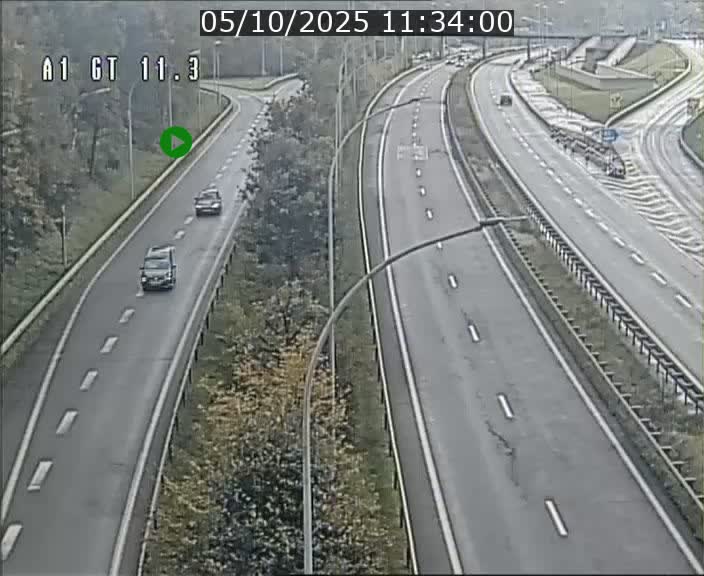 <h2>Traffic live webcam Luxembourg Senningerberg - A1 direction Allemagne - BK 11.3</h2>