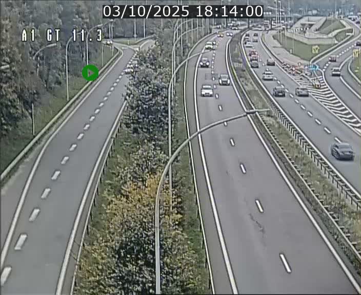 <h2>Traffic live webcam Luxembourg Senningerberg - A1 direction Allemagne - BK 11.3</h2>